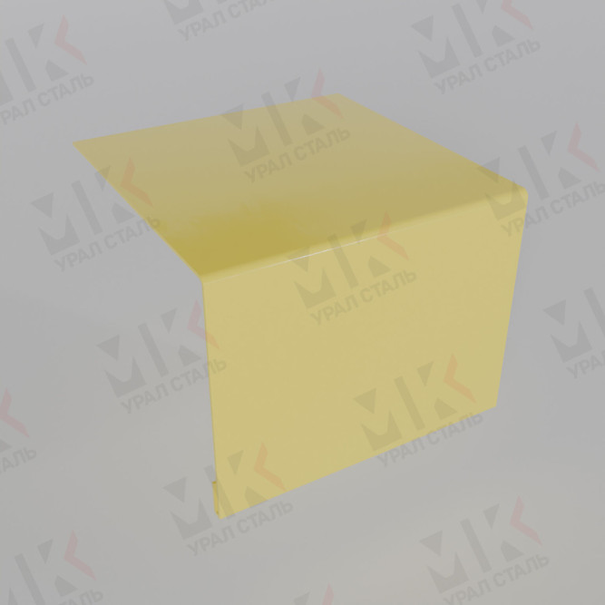 Планка откоса сложная 3D 245х75х3000 мм 0,45 мм Полиэстер RAL 1018 в Перми