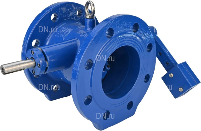 Клапан обратный VCD1414E-F Ду250 Ру10/16 с наклонным диском и противовесом, фланцевый, поворотный, корпус - чугун, диск - чугун, уплотнение - EPDM в Перми