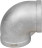 Отвод (уголок) ВР-ВР-304 1 1/4″ Ду32 Ру16 угол 90°, корпус - нержавеющая сталь 304, присоединение - внутренняя / внутренняя резьба в Перми